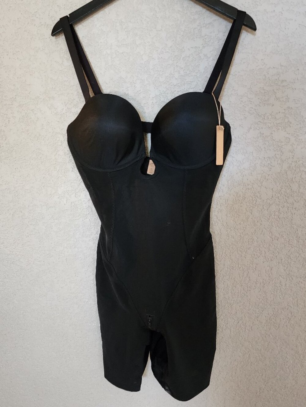 Shapellx MeshSmooth Deep Plunge shaping Bodysuit Size Large NWT